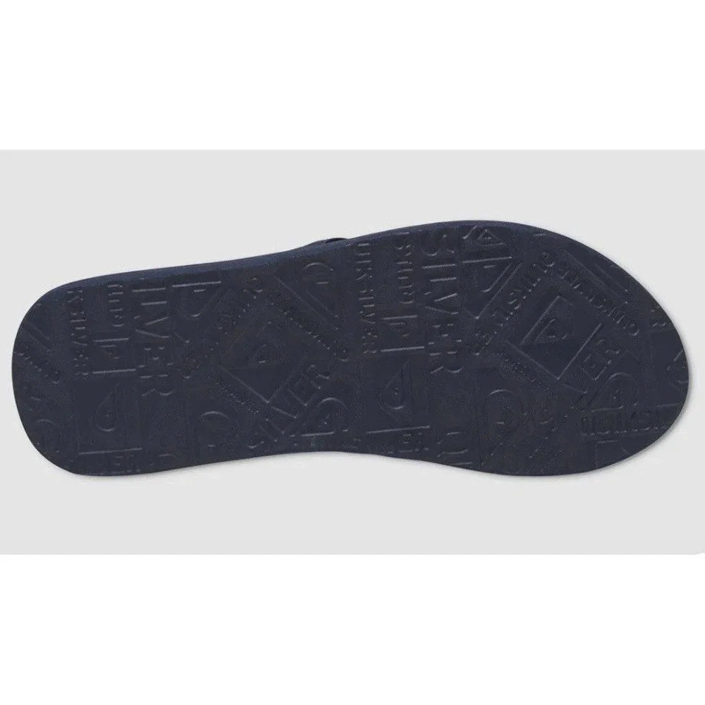 Quiksilver Foundation Sandals / Flip-Flops - NWT Mens 13 Navy Blue Comfortable